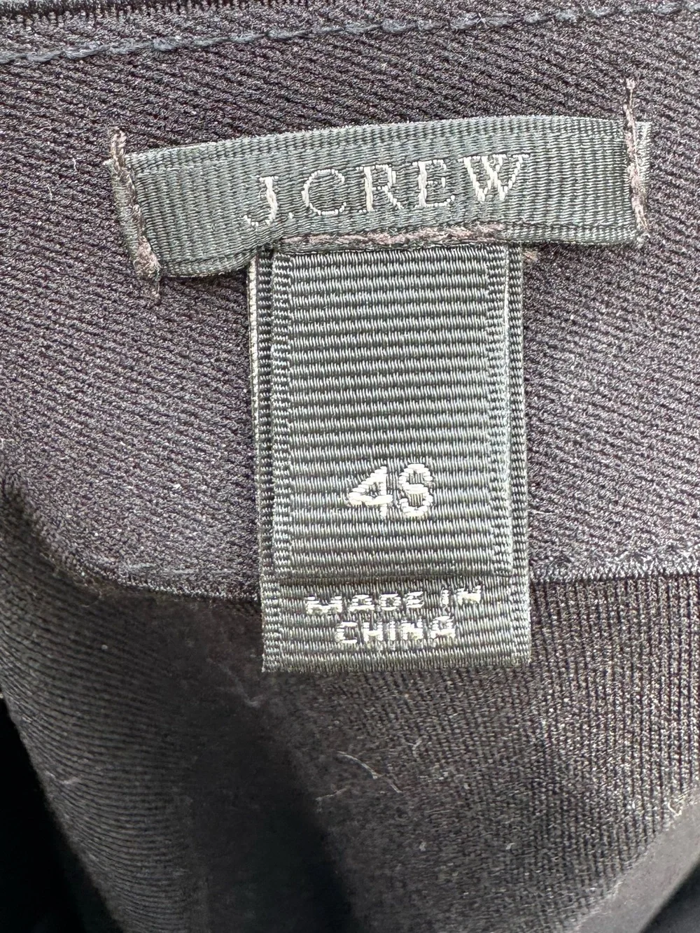 J. Crew Ponte Pixie Black Ankle-Length Pants